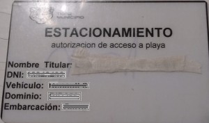 Credencial emitida por la Dirección de Islas