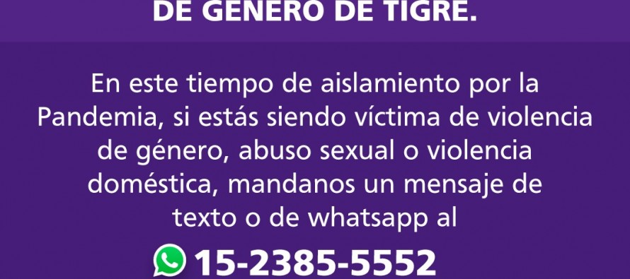 La Fiscalía de Género de Tigre habilitó una línea de WhatsApp para denuncias por violencia de género