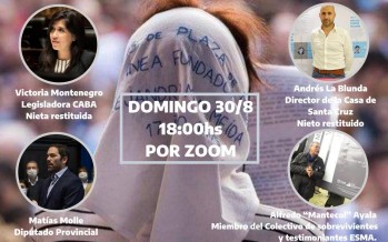 Encuentro virtual por el Día Internacional del Detenido Desaparecido