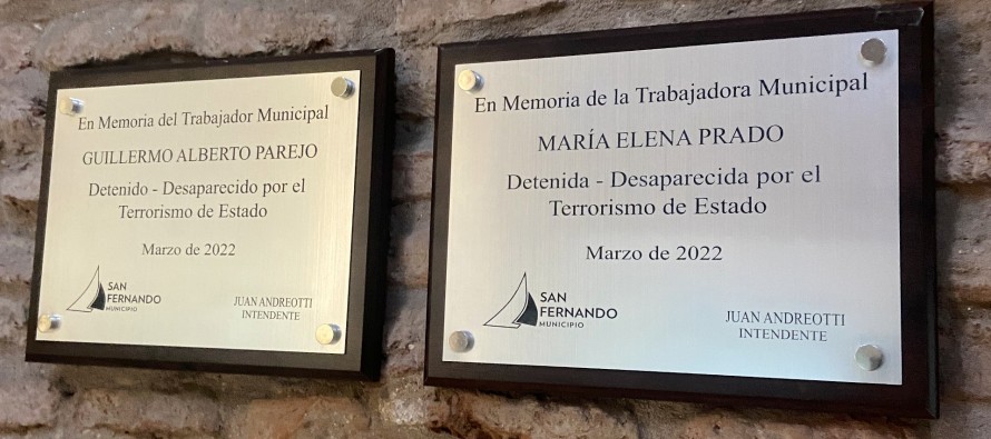 Homenaje a trabajadores municipales desaparecidos por la dictadura