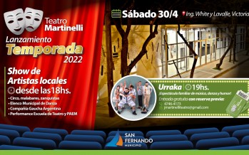 Este sábado el Teatro Martinelli dará comienzo a la temporada 2022