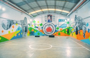 escuela de boxeo del barrio Aviación