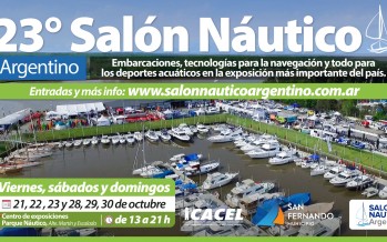 Vuelve el Salón Náutico Argentino a nuestra ciudad con su 23° edición