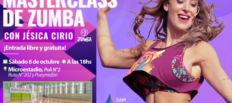 Jésica Cirio dará una masterclass de zumba en el Poli 2