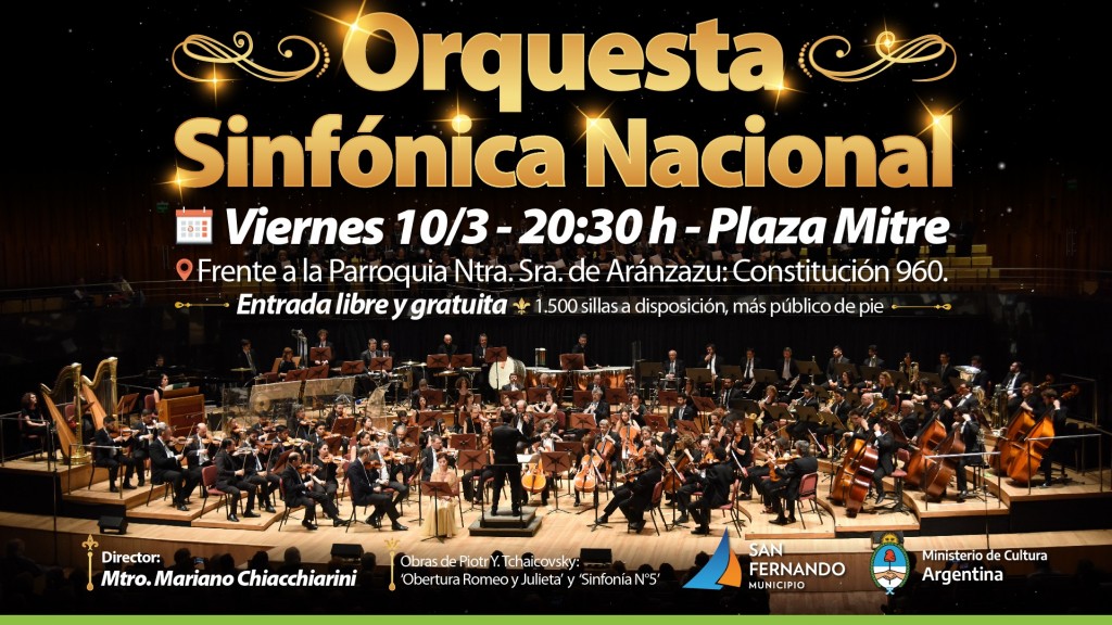 Este Viernes Se Presenta La Orquesta Sinfónica Nacional En Plaza Mitre ...