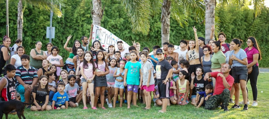 Jornada recreativa en el barrio Santa Rosa