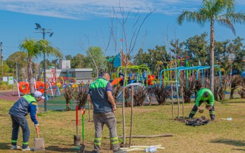 Parque del Bicentenario: jornada de forestación en el Día Nacional del Árbol