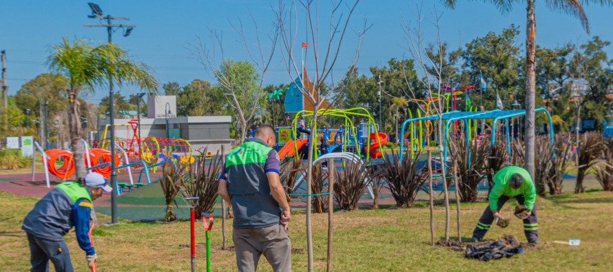 Parque del Bicentenario: jornada de forestación en el Día Nacional del Árbol