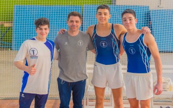 Federico Molinari acompañó el Torneo Nacional de Clubes de Gimnasia Artística