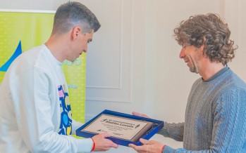 Juan Andreotti recibió al sanfernandino Matías Lucuix, técnico del seleccionado de futsal subcampeón mundial