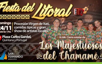 Nueva edición de la Fiesta del Litoral en la plaza Carlos Gardel