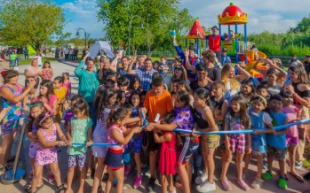 Barrio San Martín: se inauguró una plaza donde antes había viviendas precarias de familias que fueron relocalizadas