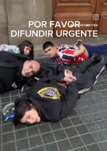 Imágenes que circularon en redes y dan cuenta de la detención